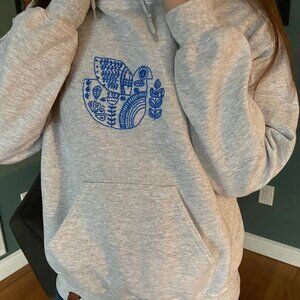 Hand Embroidered Sweatshirt "Chickadee"